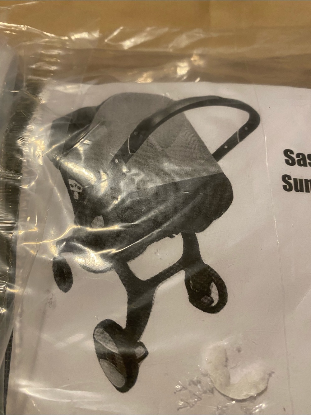 Gray Kids Stroller Sunshade Cover - Protective Canopy